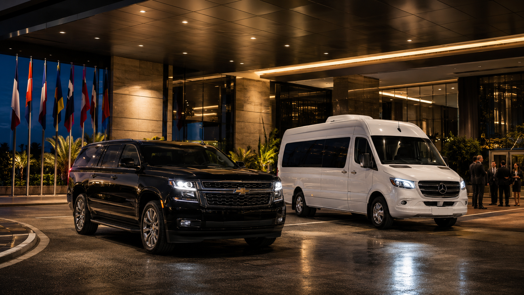 Transporte para cumbres, delegaciones diplomáticas y convenciones